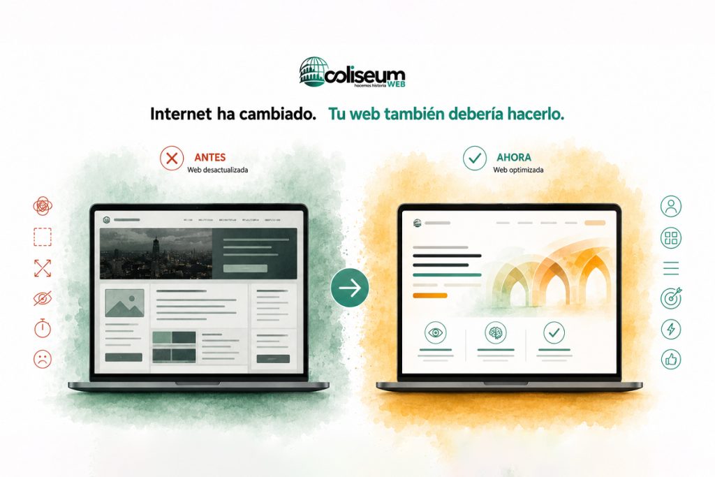 web desactualizada en 2026 y problemas de experiencia de usuario