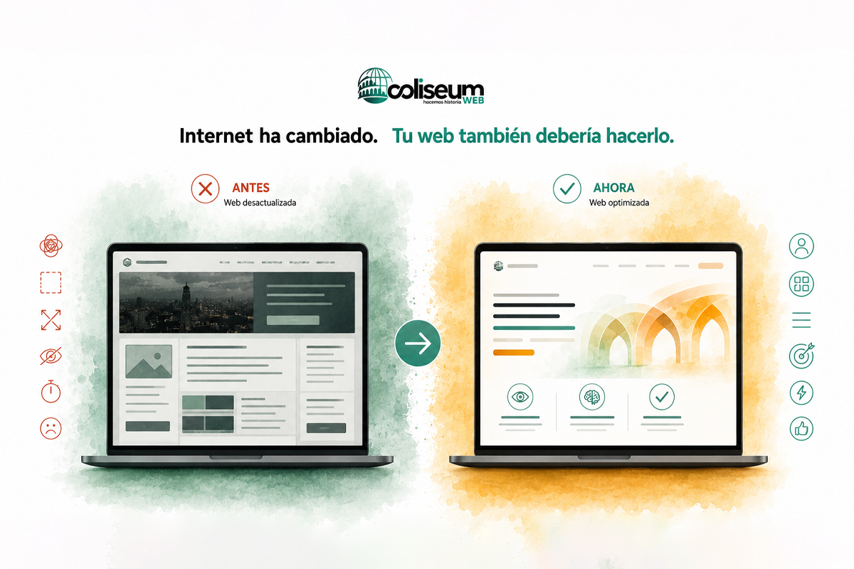 web desactualizada en 2026 y problemas de experiencia de usuario