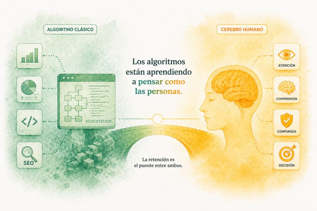 Retención digital, comportamiento del usuario y algoritmos de Google